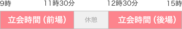 株を取引できるのは、土日、祝日、12月31日、年始3日間を除く、午前9時～午前11時30分（これを前場と呼ぶ）と、午後0時30分～午後3時（これを後場と呼ぶ）の1日2回。