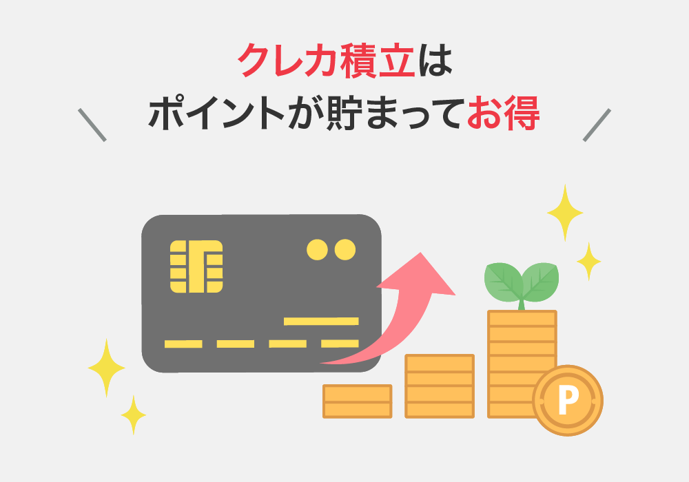 クレカ積立はポイントが貯まってお得